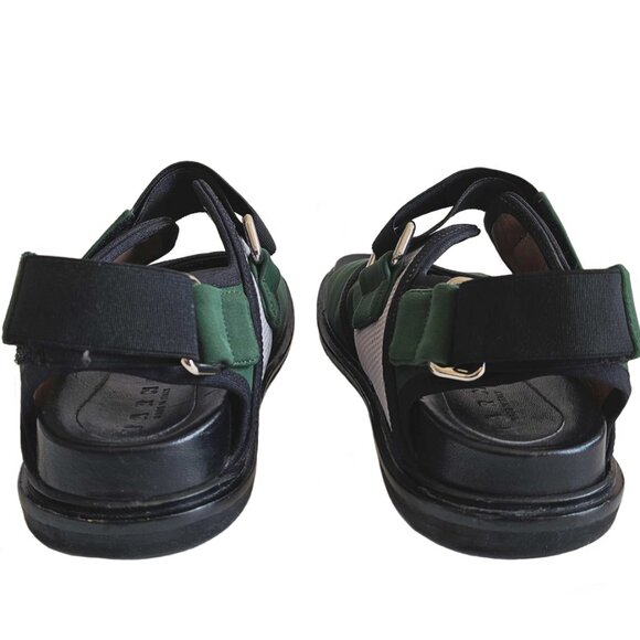 MARNI GREEN FUSSBETT NYLON SANDALS (35.5) - Picture 4 of 10